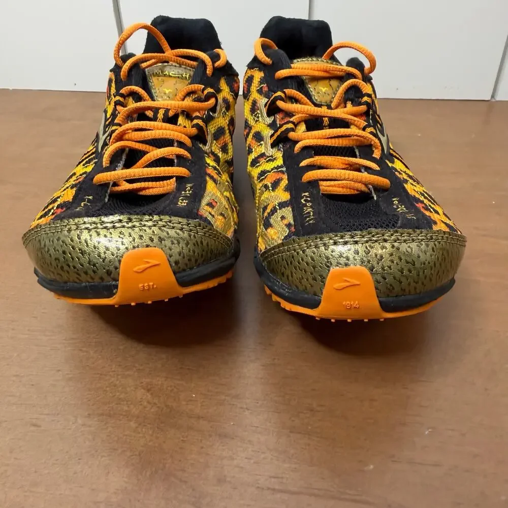 Brooks Speed Demon Running Shoes Women's 8.5 Black Orange Lightweight Trainer